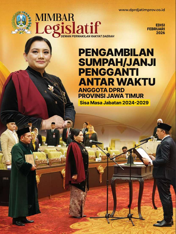 Pengambilan Sumpah/Janji Pengganti Antar Waktu Anggota DPRD Provinsi Jawa Timur Sisa Masa Jabatan 2024 - 2029 (Edisi Februari)