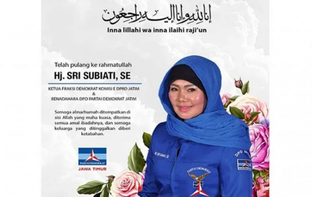 Partai Demokrat Berduka Kehilangan Sosok Sri Subiati
