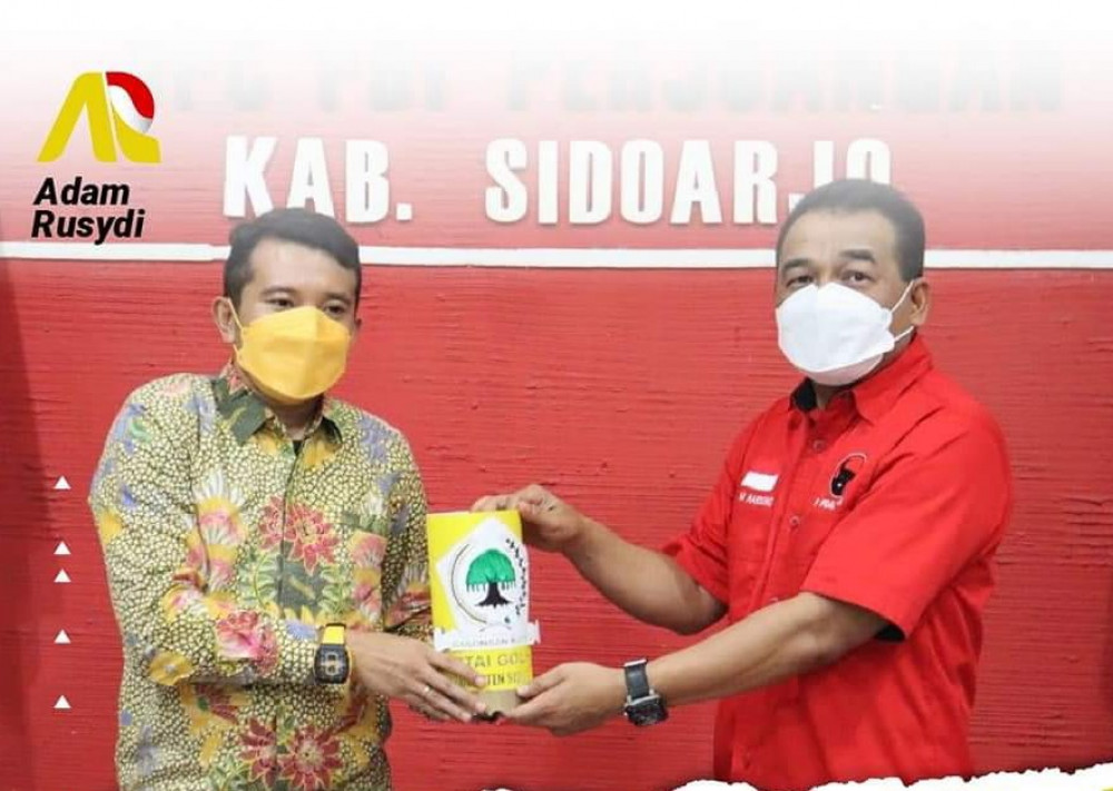 Lanjutkan Bersafari Adam Rusydi Kunjungi DPC PDIP Sidoarjo