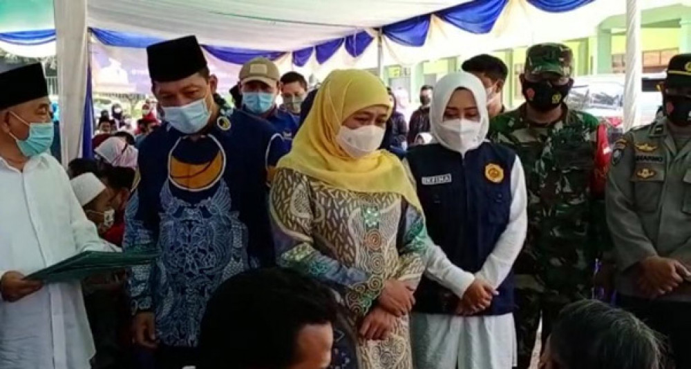 Nasdem Mojokerto Gelar Vaksinasi Tahap II  Plus  Program Bantuan Bersama Gubernur