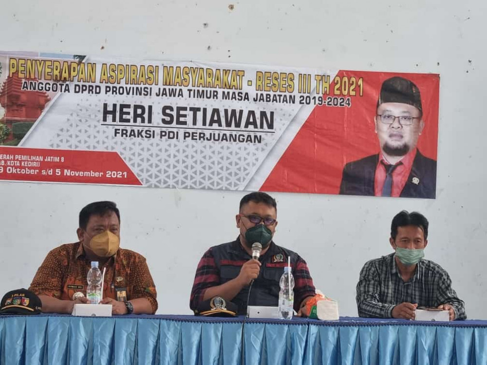 Reses di Kediri, Heri Setiawan Ajak Petani Gunakan Pupuk Organik