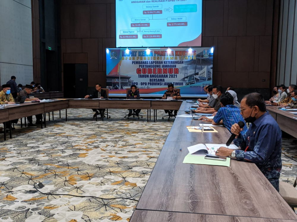 Pansus LKPJ Gubernur Jatim : Belanja Modal Dari Tahun ke Tahun Menurun