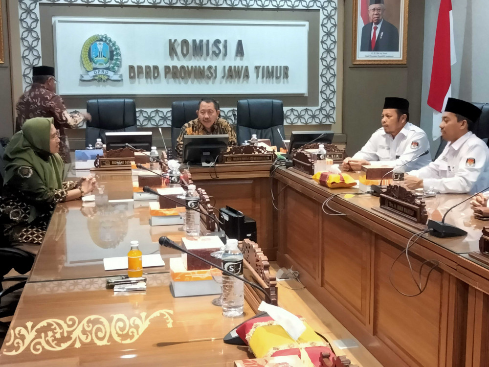 Komisi A DPRD Jatim Bersama KPU dan Bawaslu Bahas Besaran Anggaran Pilgub 2024