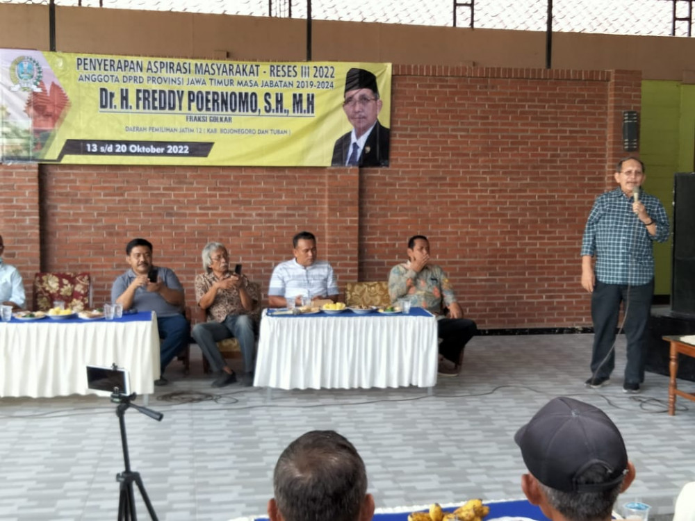 Problem Pertanian Jadi Atensi Freddy Poernomo Saat Reses di Bojonegoro-Tuban