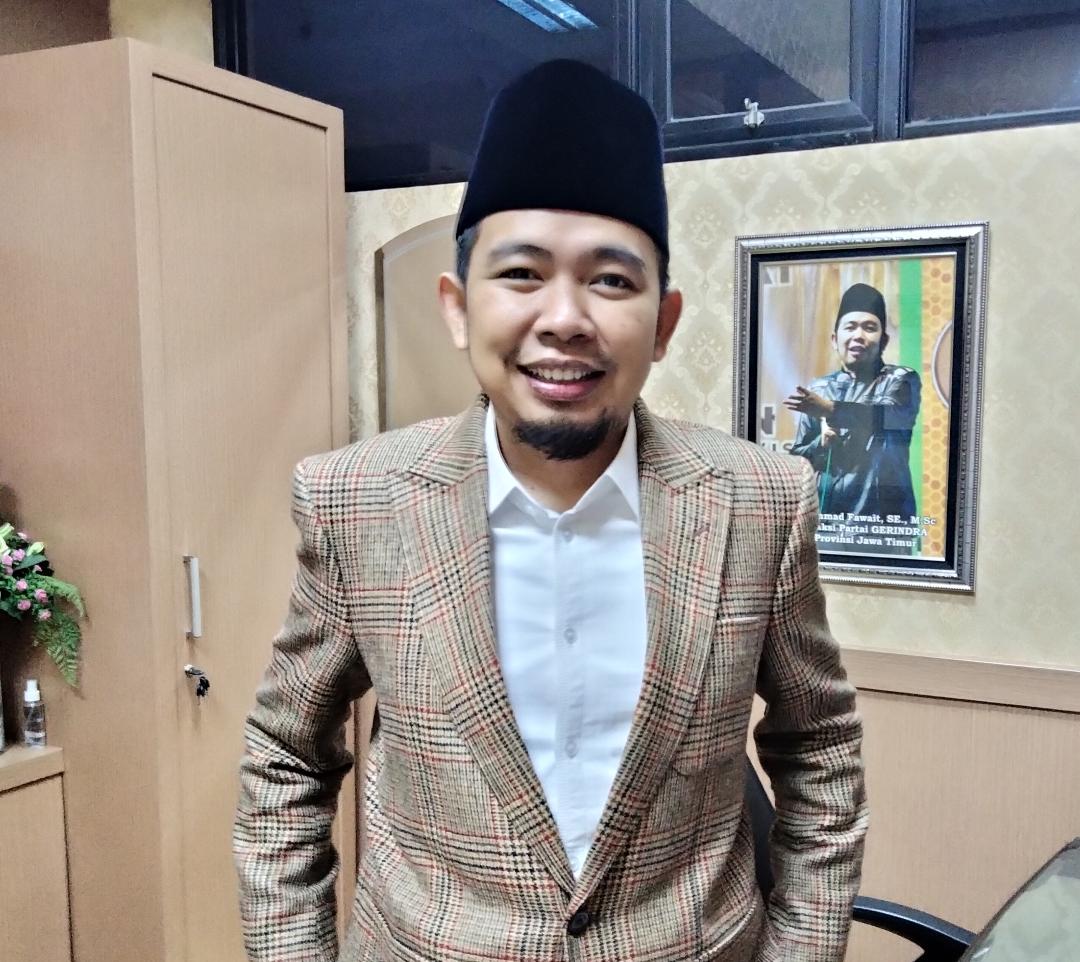 Ketua fraksi partai Gerindra DPRD provinsi Jatim, Muhammad Fawait SE MSc