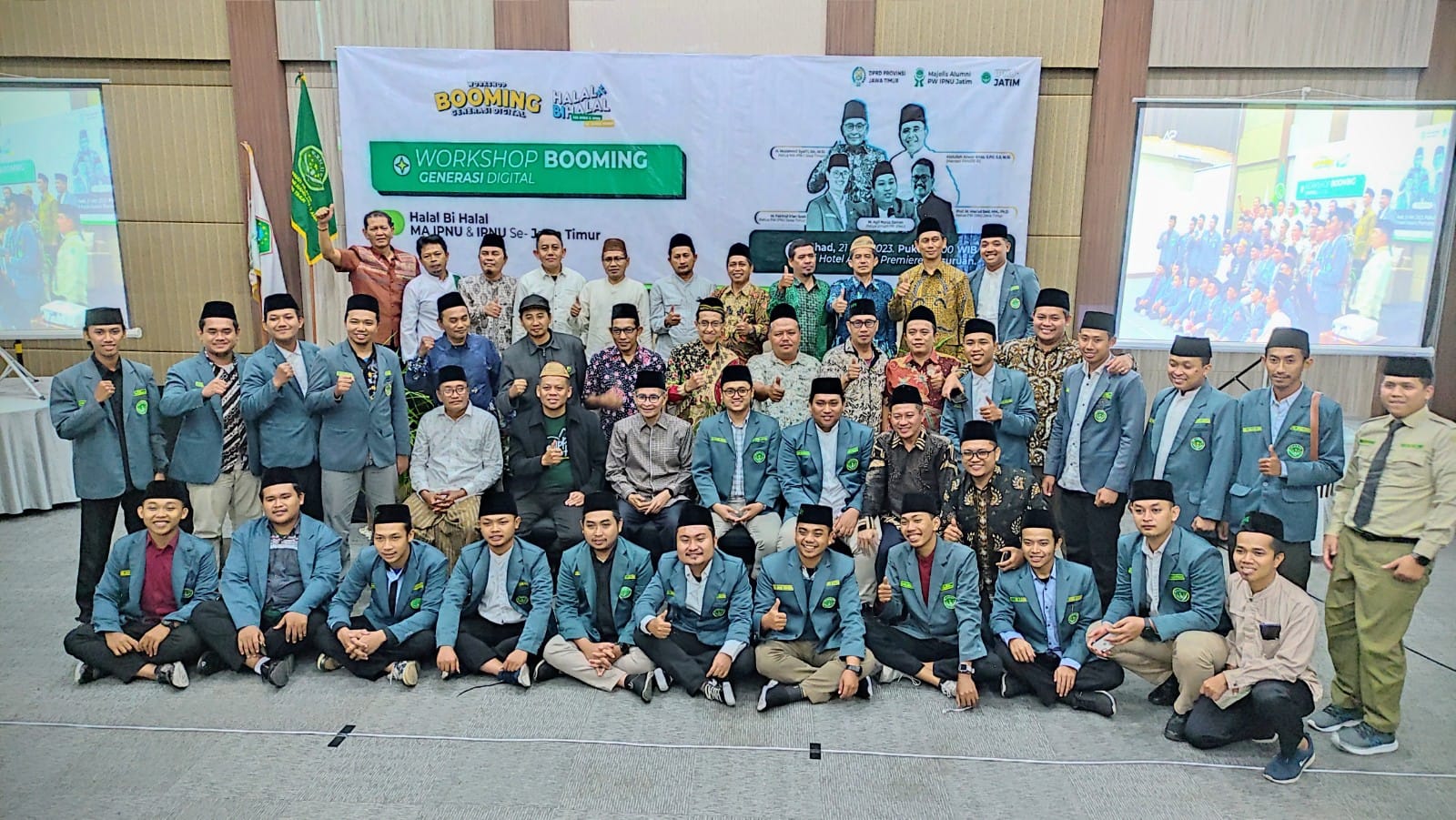 MA IPNU Jawa Timur dan PW IPNU Jawa Timur dengan komisi A DPRD  provinsi Jatim Muzammil Syafi'i