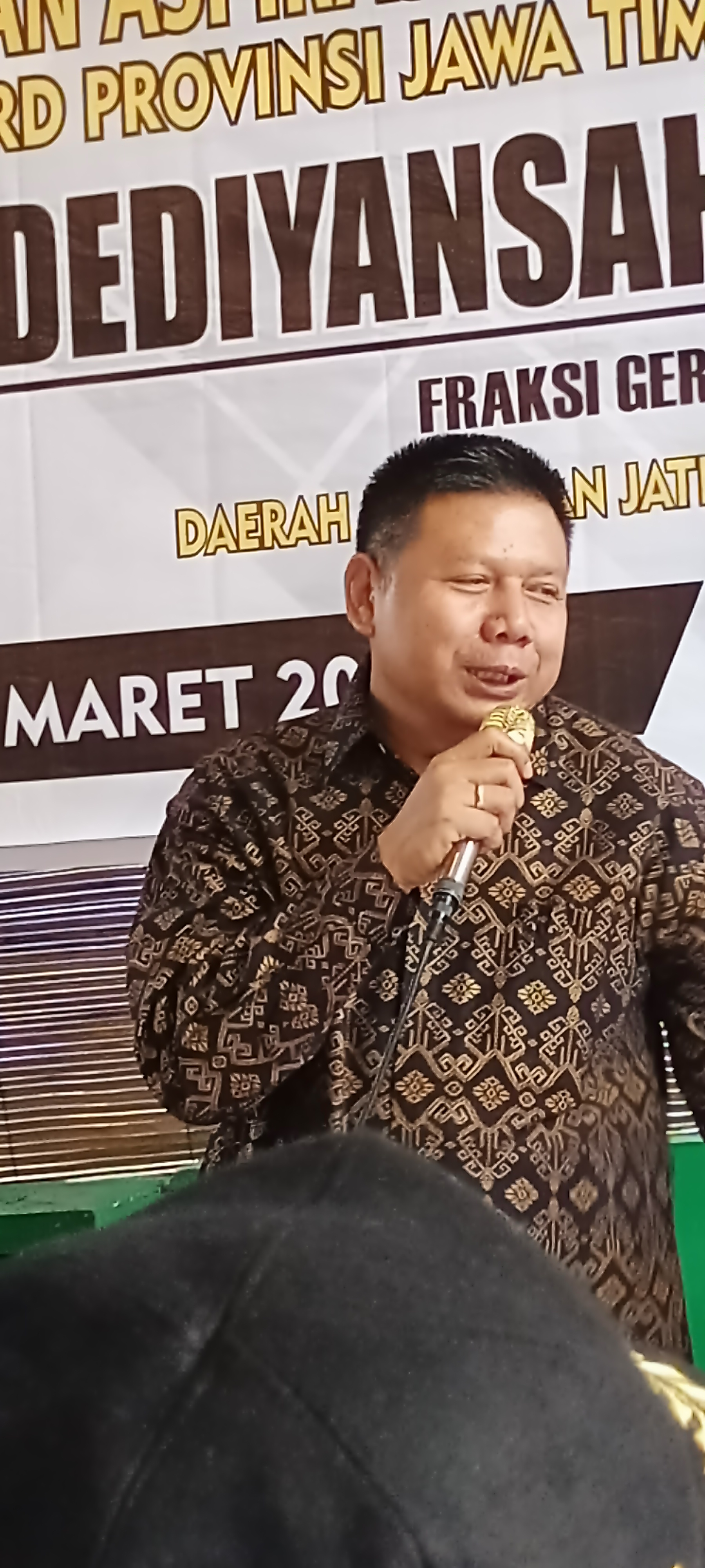 wakil ketua DPD partai Gerindra Jatim Hadi Dediyansyah SPd MHum