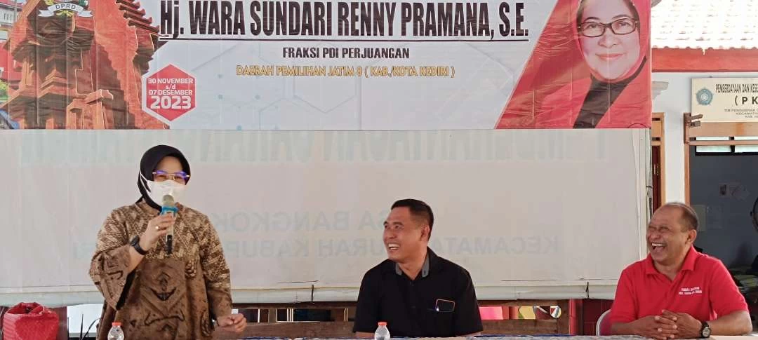 Ketua Komisi Ketua Komisi E DPRD Provinsi Jawa Timur Wara Sundari Renny Pramana melaksanakan kegiatan Penyerapan Aspirasi Masyarakat untuk Daerah Pemilihan Jatim 8