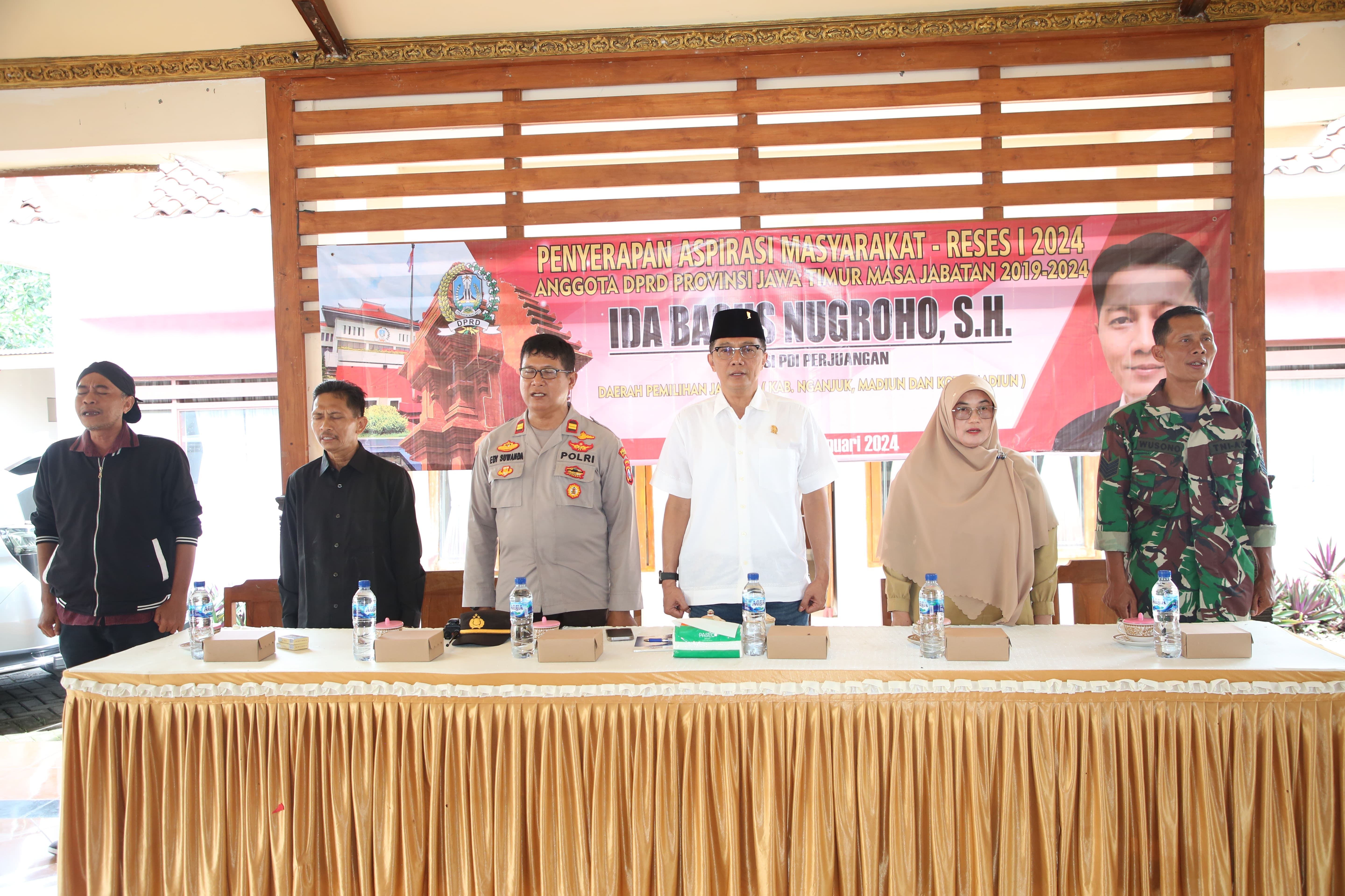 Anggota Komisi E DPRD Provinsi Jawa Timur Ida Bagus Nugroho memulai Reses I Tahun 2024 DPRD Provinsi Jawa Timur di Kabupaten Nganjuk.