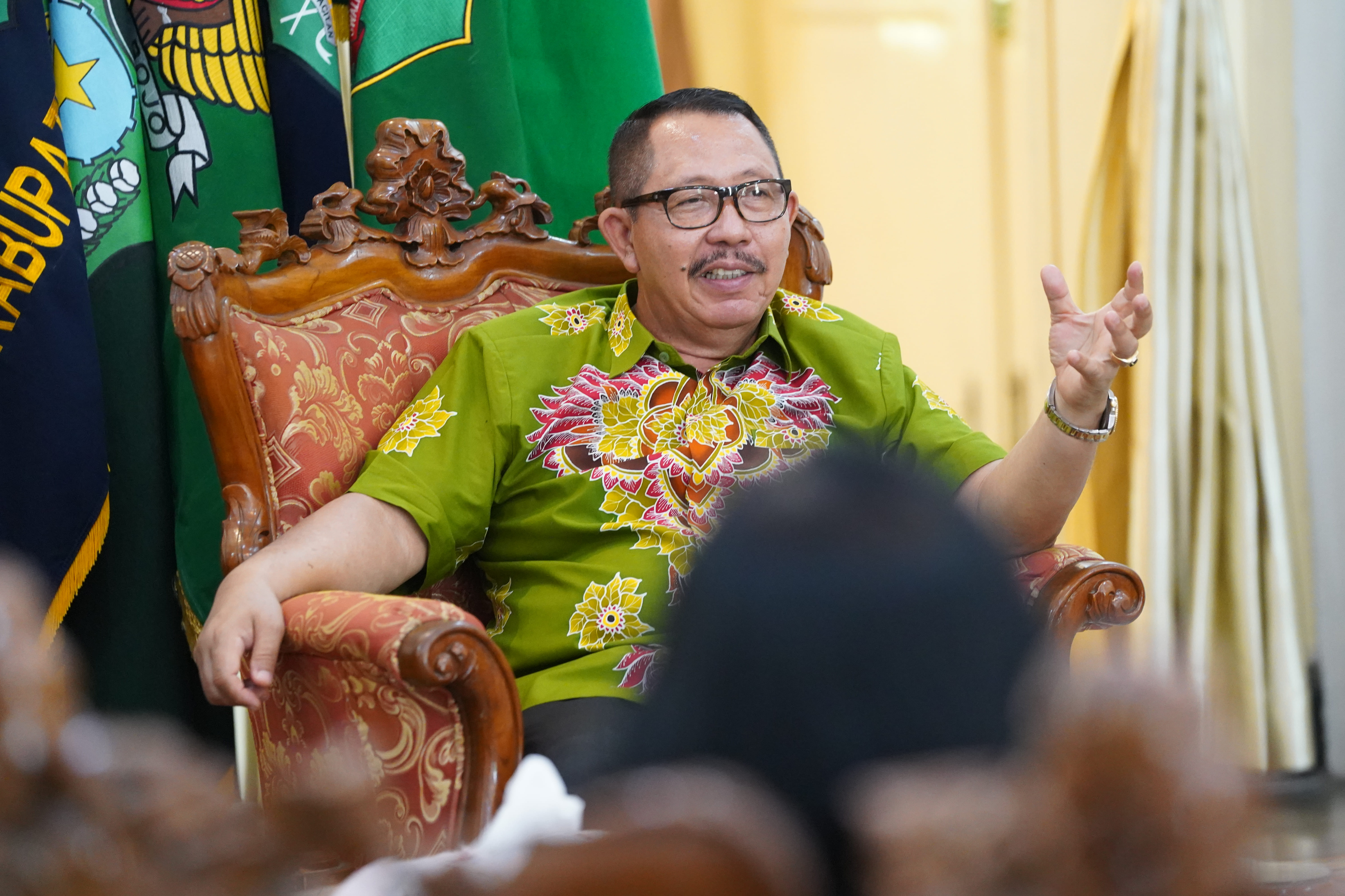 PLT Wakil Ketua DPRD Provinsi Jawa Timur Dr Istu Hari Subagio melakukan kunjungan ke Bakorwil Madiun