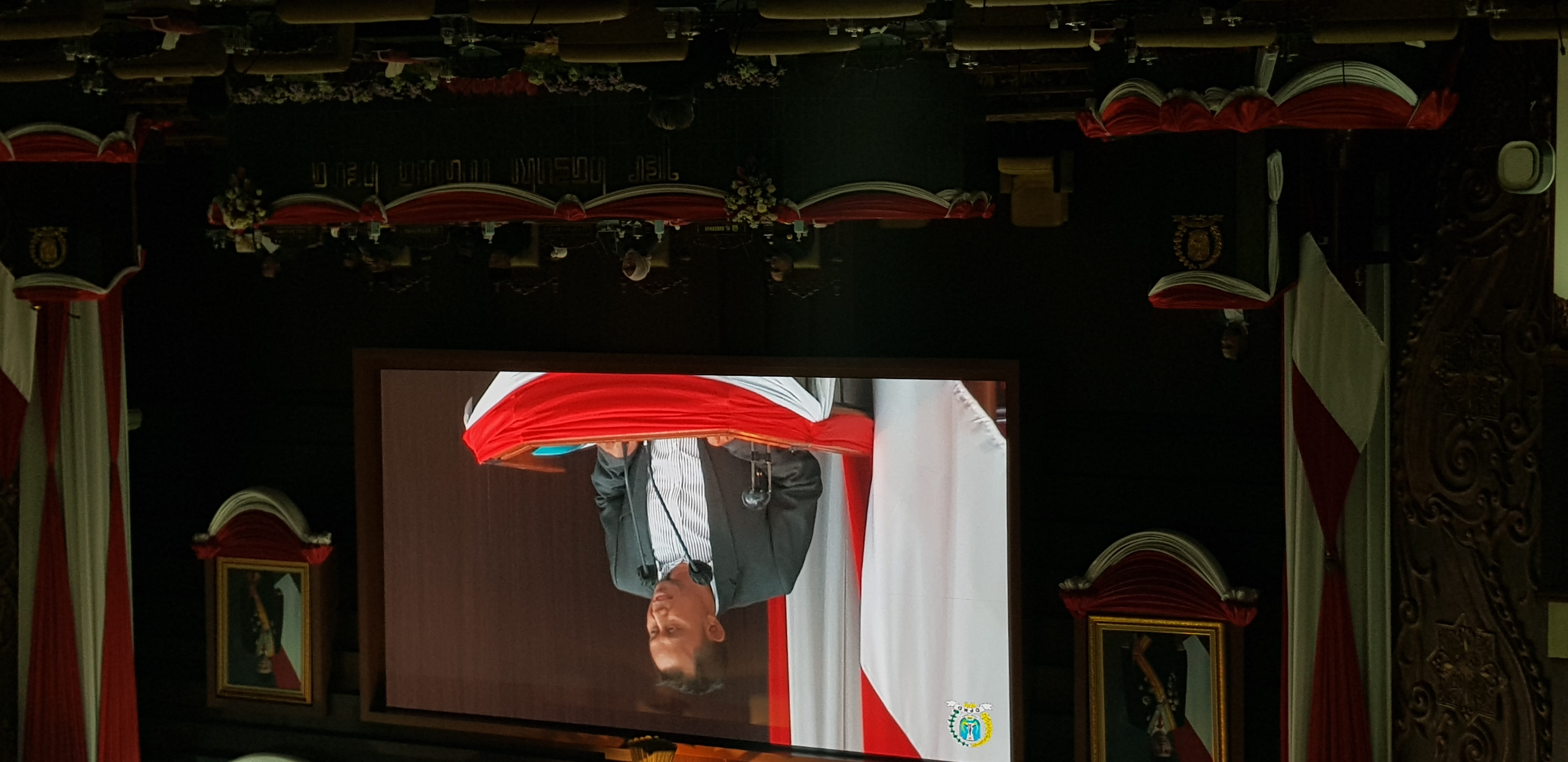 Anggota DPRD Jatim, Agung Supriyanto saat penyampaian Pendapat Akhir Fraksi atas Rancangan Perda tentang Pertanggungjawaban Pelaksanaan APBD Provinsi Jawa Timur Tahun Anggaran 2023 di ruang Paripurna