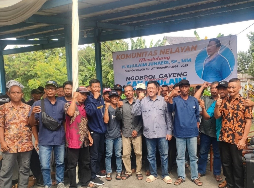 Kunjungi Nelayan Pesisir Bluru Sidoarjo, Cak Khulaim Janjikan akan Buka Sentra Sentra Ekonomi  Menampung Hasil Laut