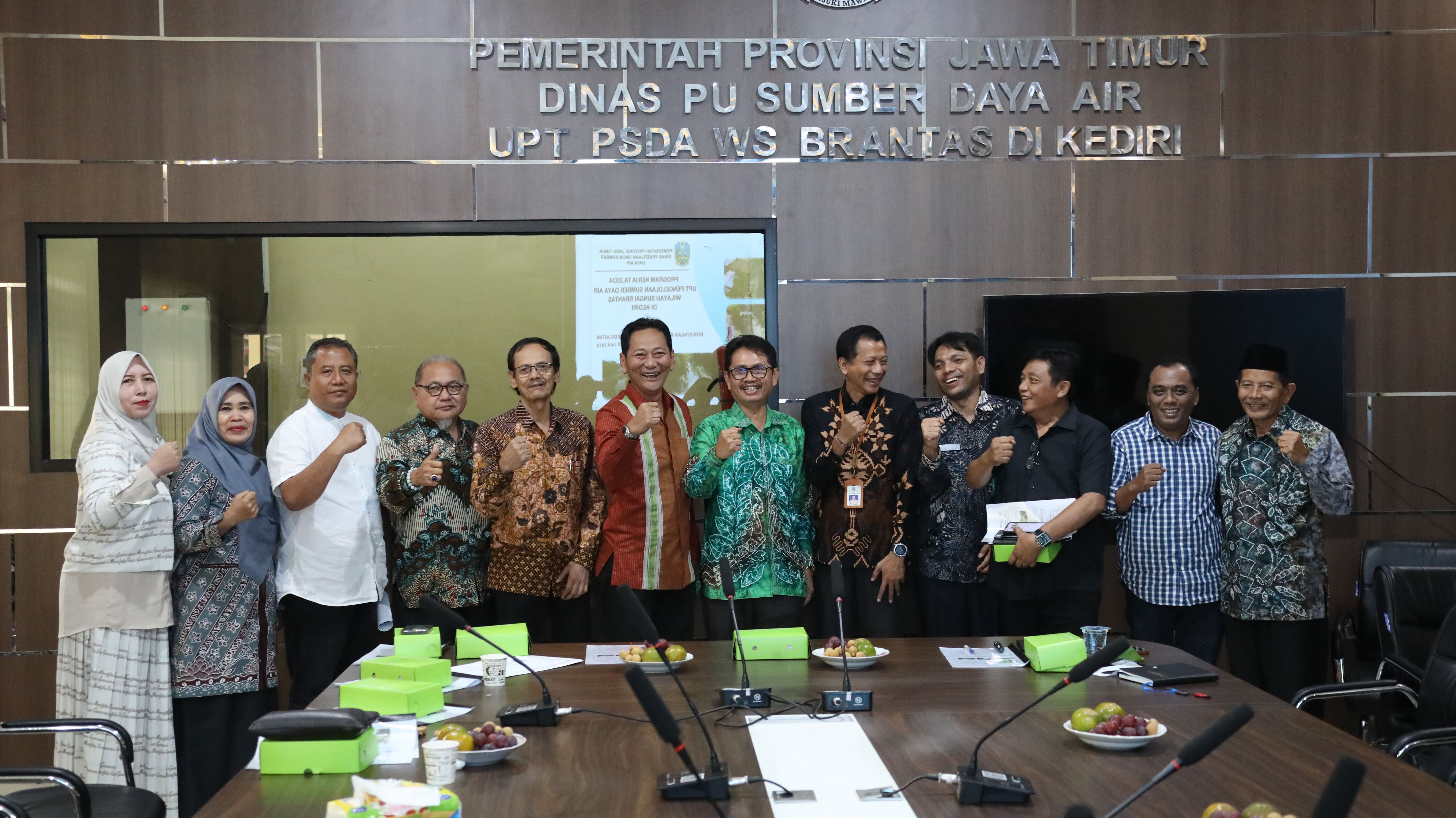 Anggota Komisi D DPRD Provinsi Jawa Timur Heri Romadhon mengapresiasi kinerja UPT. Pengelolaan Sumber Daya Air (PSDA) Kediri.