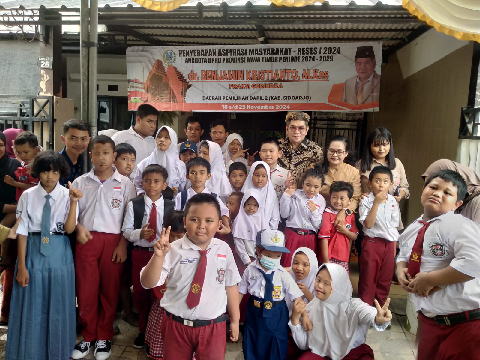 Anggota Fraksi Gerindra DPRD Jatim dr.Benjamin Kristianto, M.Kes