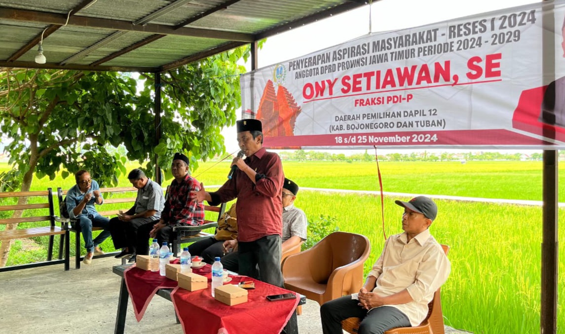 Reses, Ony Setiawan dorong pengelolahn ternak melalui Koperasi serta perbanyak pembuatan embung dan bor air atasi kekeringan di Bojonegoro