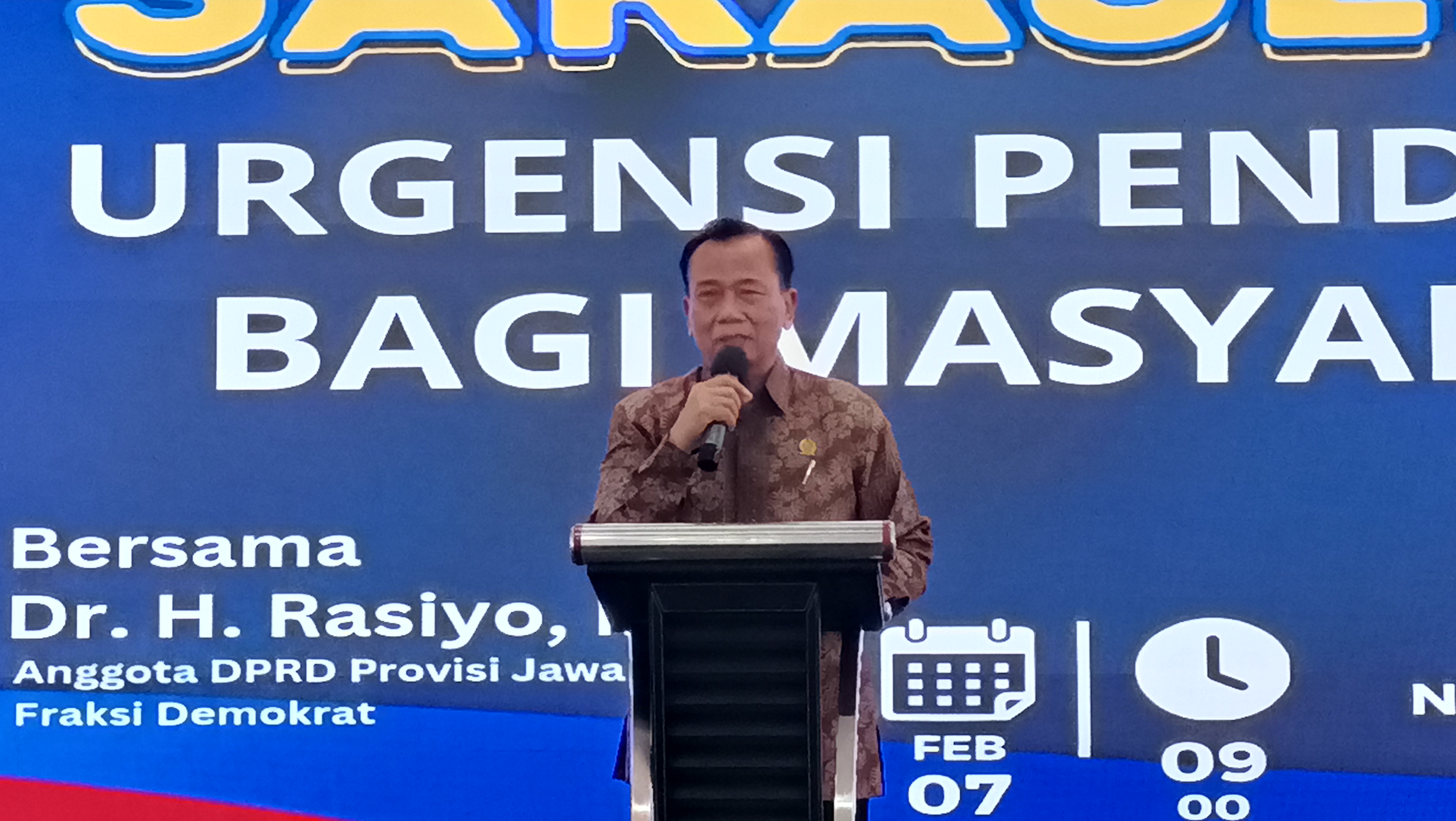 Gelar Saresehan, Rasiyo Janji Kawal Kebijakan yang Bersinggungan dengan Masyarakat