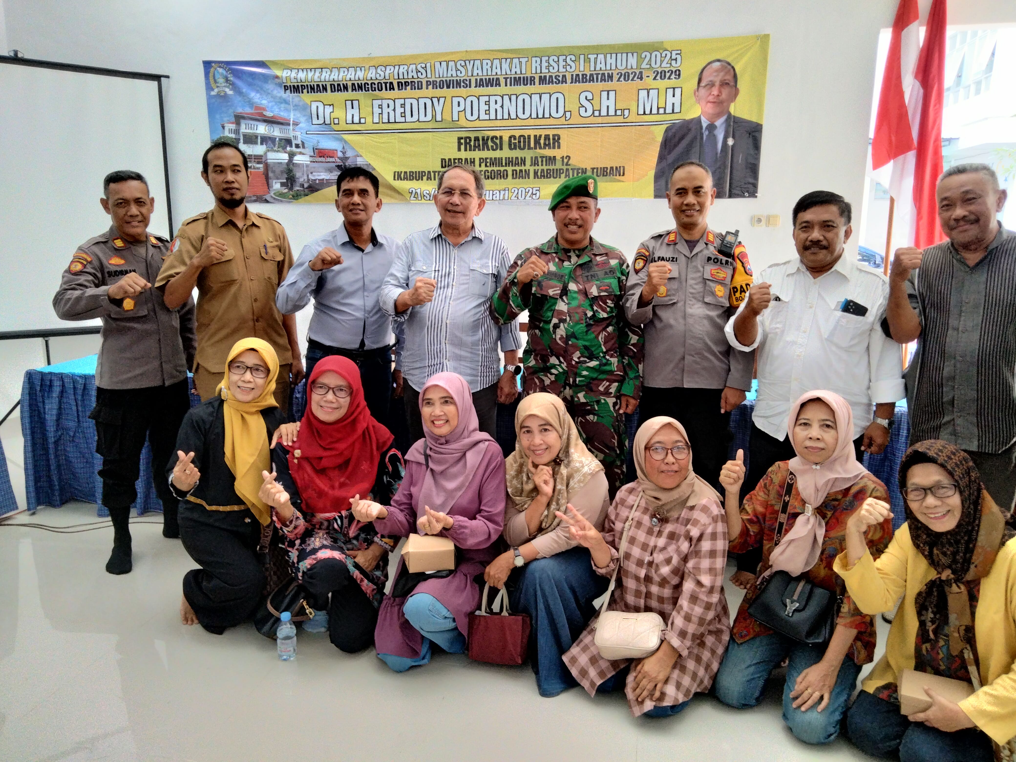 Gelar Reses di Bojonegoro, Anggota DPRD Jatim Freddy Poernomo Bahas Pemerintahan-Infrastruktur hingga PMK