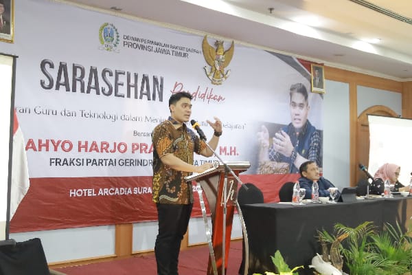 Cahyo Harjo Prakoso Apresiasi Komitmen Pemprov Jatim Beri Keadilan Pendidikan