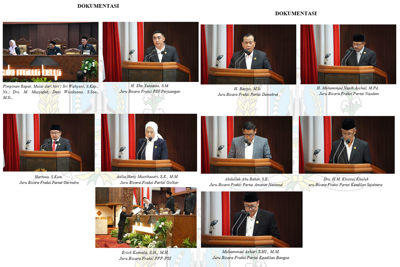 PENYAMPAIAN PANDANGAN UMUM FRAKSI-FRAKSI TERHADAP RANCANGAN PERATURAN DAERAH (RAPERDA) MENGENAI RENCANA PEMBANGUNAN JANGKA MENENGAH DAERAH (RPJMD) PROVINSI JAWA TIMUR TAHUN 2025–2029