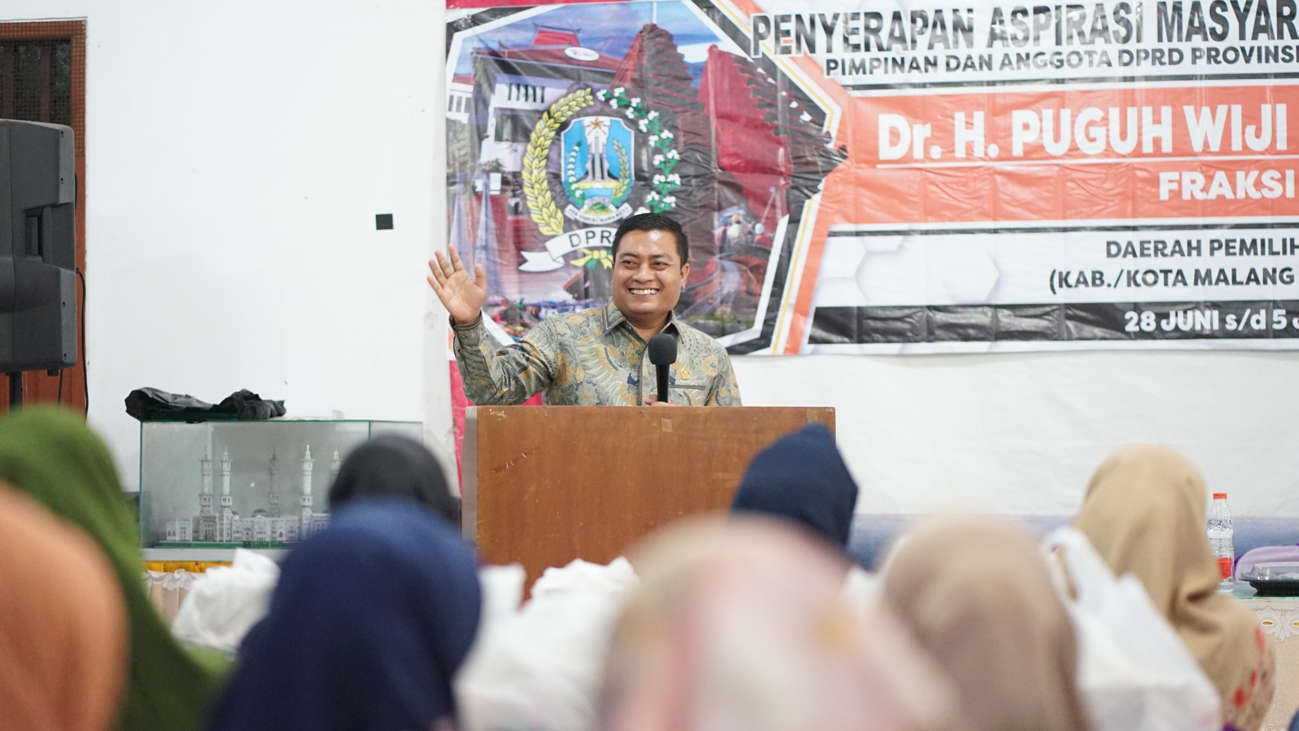 Anggota DPRD Provinsi Jawa Timur, Puguh Wiji Pamungkas, dalam kegiatan reses