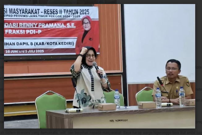 Reses di Kediri, Wara Sundari Renny Pramana Dorong Kemandirian Ekonomi Warga