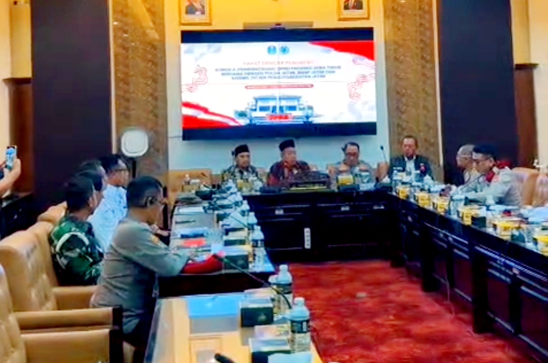 rapat dengar pendapat (RDP) penting bersama Polda Jatim, Badan Narkotika Nasional Provinsi (BNNP) Jatim, dan Kanwil Direktorat Jenderal Pemasyarakatan (Ditjenpas) Jatim bersama Komisi A DPRD Jawa Timur