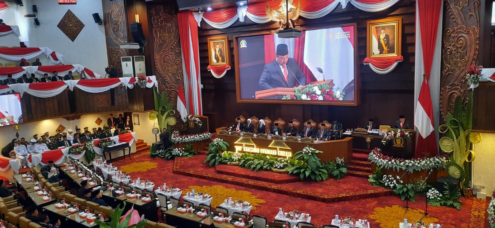 suasana Rapat Paripurna Istimewa, Jumat (15/8/2025)