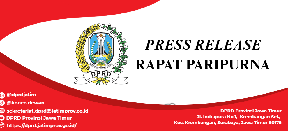 RAPAT PARIPURNA PEMBICARAAN TINGKAT I - Jawaban Pemerintah Provinsi oleh Gubernur atas Pemandangan Umum Fraksi terkait Rancangan Perda tentang Perubahan APBD Provinsi Jawa Timur Tahun Anggaran 2025