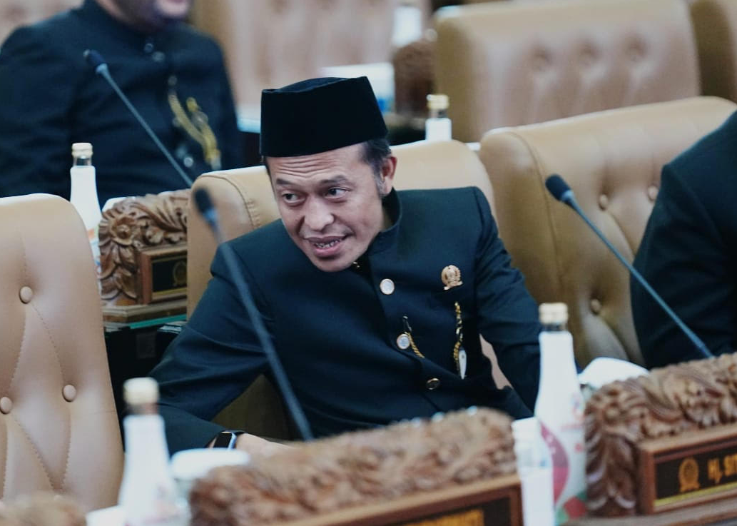 Ketua Komisi A DPRD Jawa Timur, Dedi Irwansa, saat menyampaikan pandangannya dalam kegiatan sosialisasi pengawasan penyiaran publik di Surabaya.
