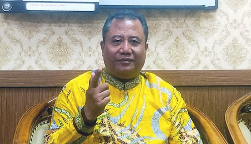 Anggota Komisi D DPRD Jawa Timur, Siadi, saat menyampaikan langkah antisipasi menghadapi kemarau ekstrem di Jawa Timur.