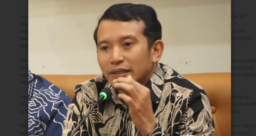 Komisi C DPRD Jatim Restui Tambahan Modal Rp100 Miliar untuk PT Jamkrida, Ini Alasannya