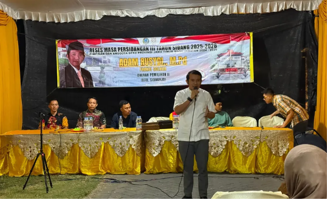 Reses di Wonoayu, Adam Rusydi Kawal Aspirasi TPS, Sarana Olahraga, dan Pembangunan Desa