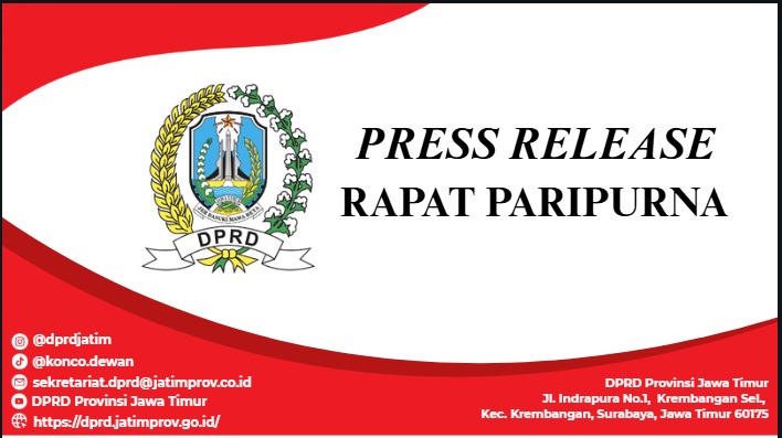 RAPAT PARIPURNA - Persetujuan Bersama Nota Kesepatakan KU APBD dan PPAS APBD Provinsi Jawa Timur Tahun 2027