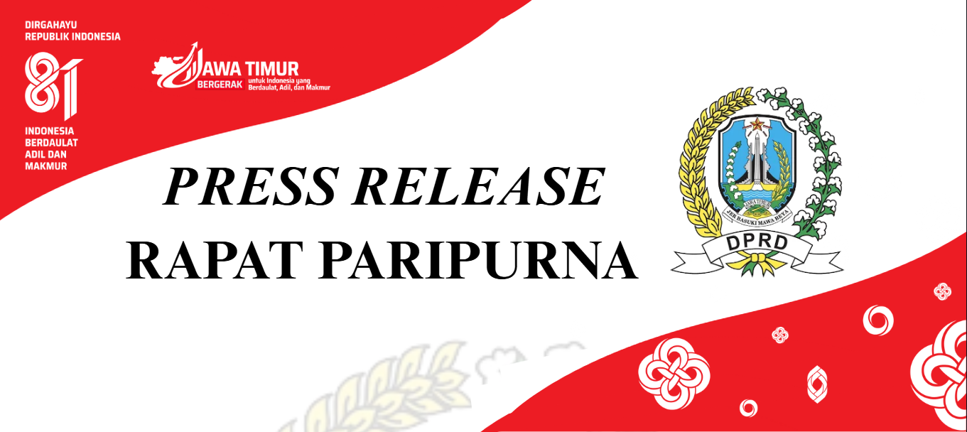 Penyampaian Pendapat Banggar atas Nota Keuangan oleh Gubernur terkait atas Rancangan Perda tentang Perubahan APBD Provinsi Jawa Timur Tahun Anggaran 2026